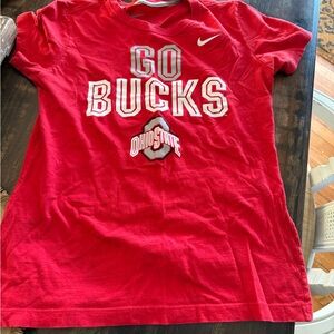 Nike Red Slim Fit Tee Ohio state